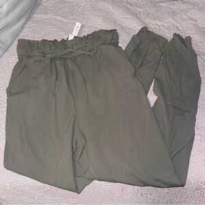 Olive Green Women's Drawstring Pants